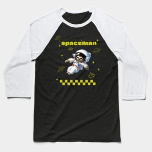 Sloth Spaceman Baseball T-Shirt